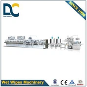 DCW-4300+KGT-340B Wet Wipe Folding and Packing Machine, Complete Set Wet Wipes Paper Moist Wipes Production Line