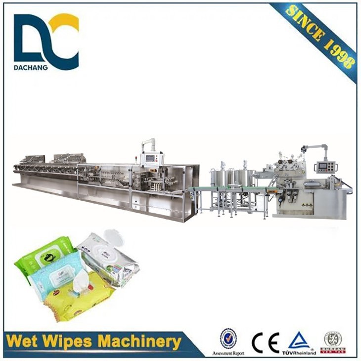 Wet Wipe Production Line With Lid Applicator Machine